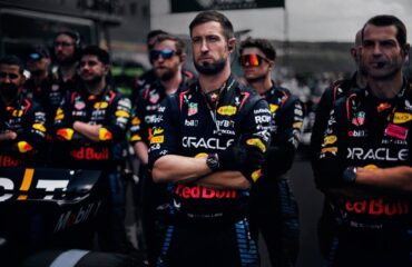 Sports-Sponsorship-Strategies Red Bull Racing mechanics full of sponsorships