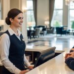 Luxury hotel reception